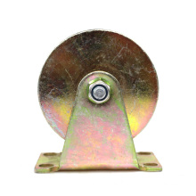 5 inch V type colorful steel pulley casters